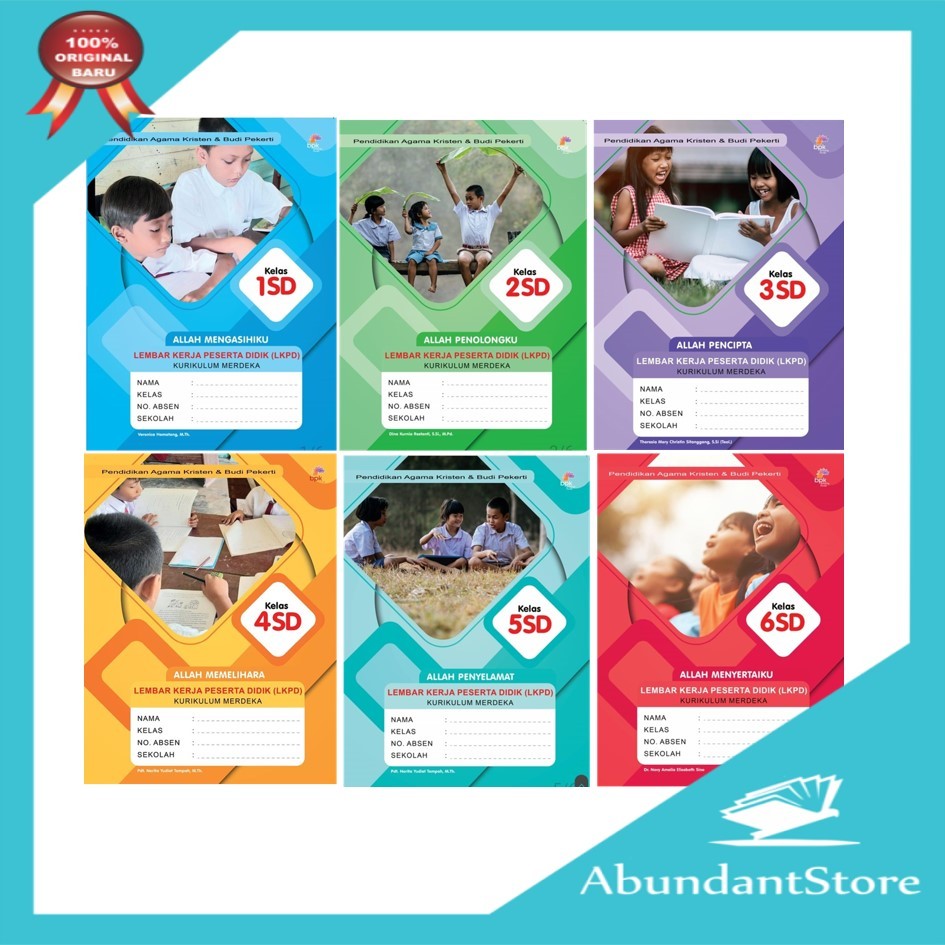 Buku LKS / LKPD Pendidikan Agama Kristen & Budi Pekerti  Kurikulum Merdeka Kelas 1 2 3 4 5 6 SD