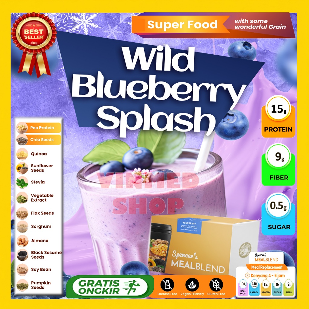 

Spencer's MealBlend Blueberry / Spencer MealBlend Blueberry Minuman Pengganti Makanan