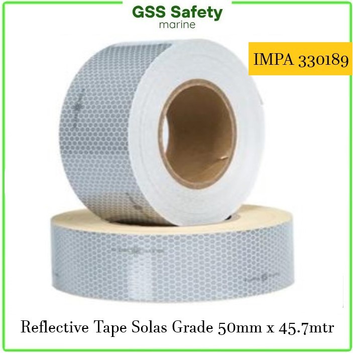 SOLAS Reflective Tape Marine 2" x 45 meter SOLAS IMPA 330189