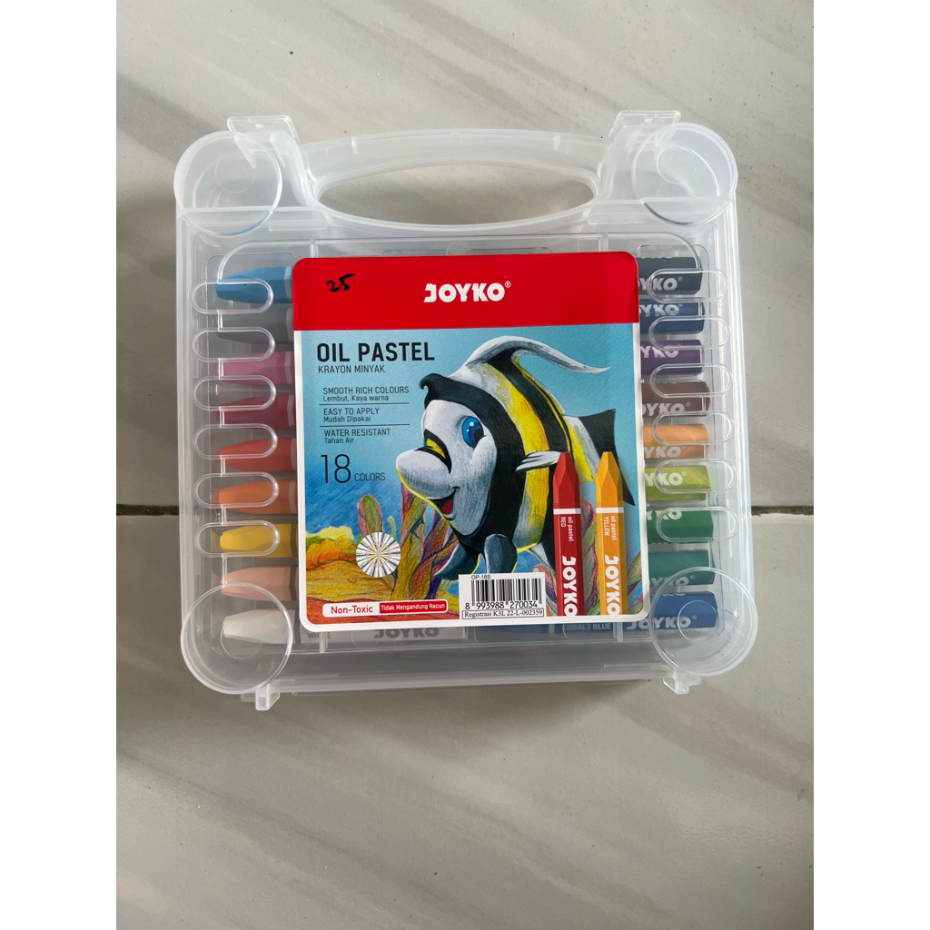 

SATU SET OIL Pastel rayon joyko / 18 warna