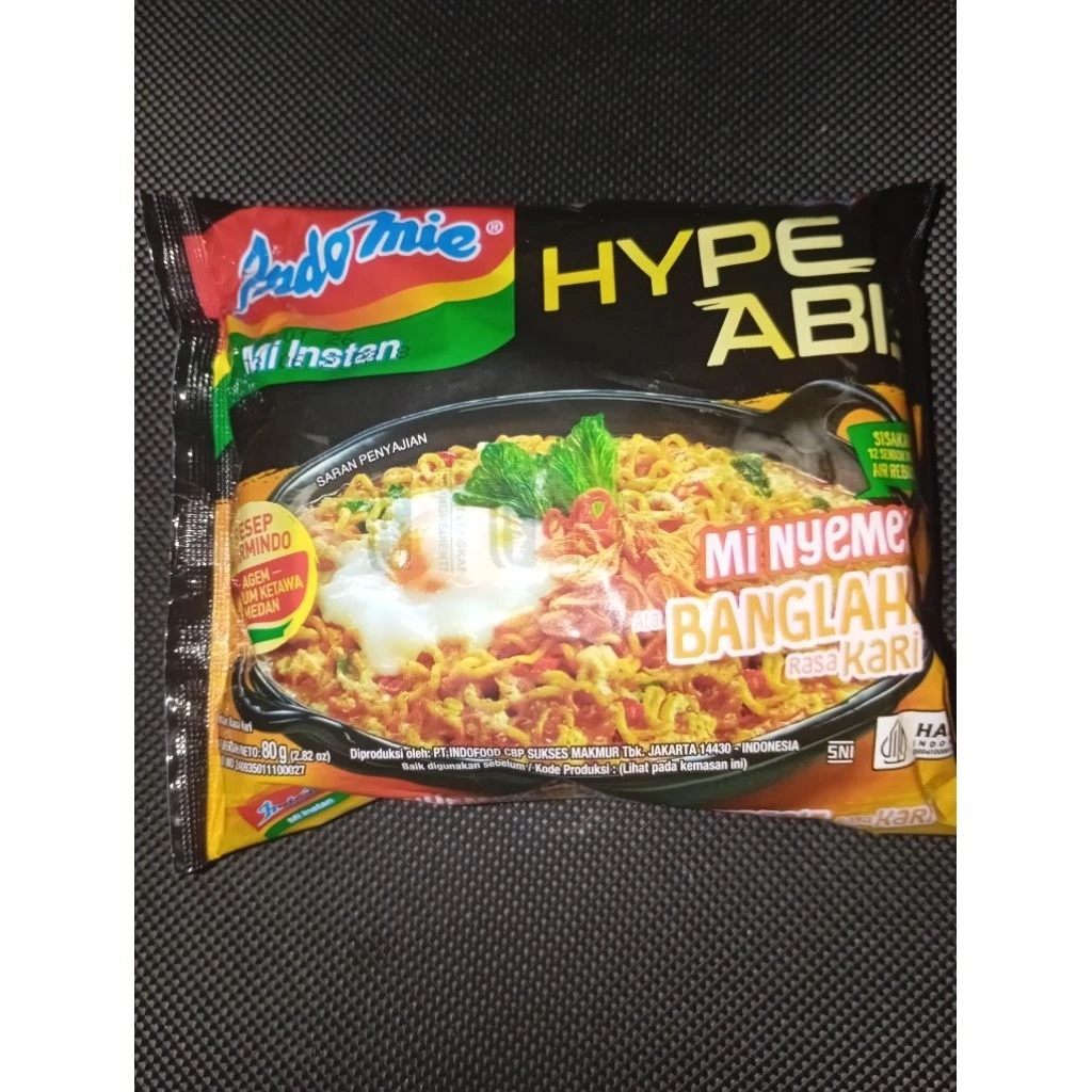 

Indomie Hype Mie Nyemek Bangladesh Kari 80gr, banglahdes'e