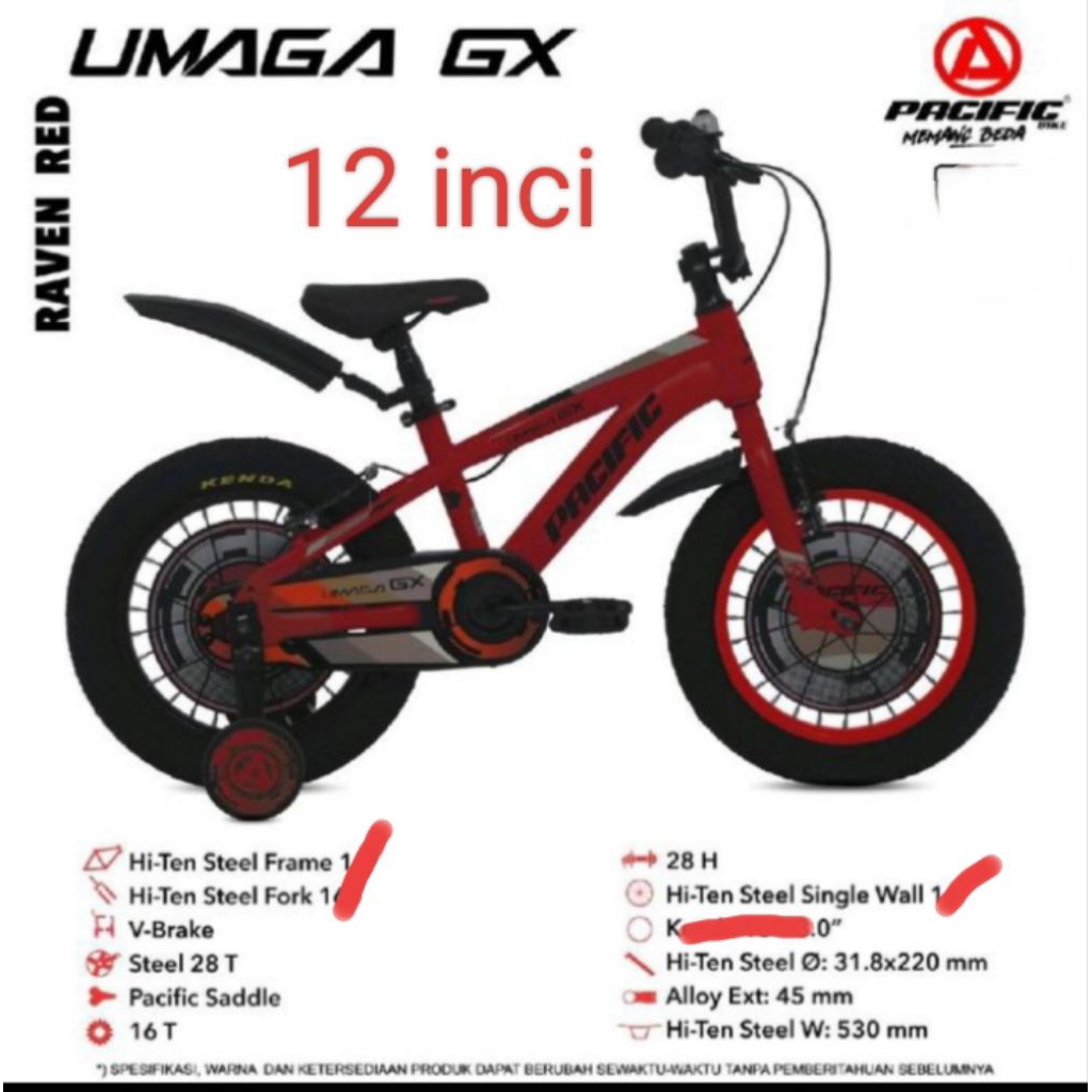 sepeda bmx anak pacific 12inci