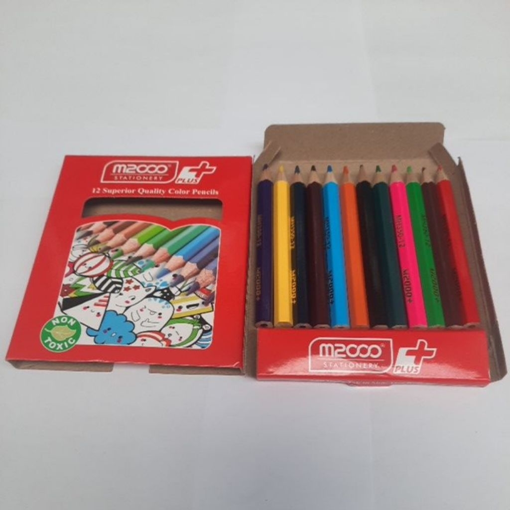 

Pensil gambar warna pendek M2000 12 warna