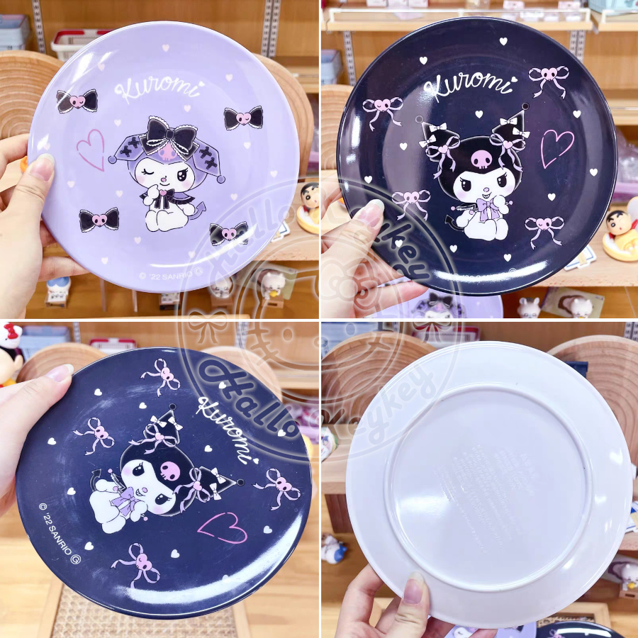 piring snack kue camilan bulat melamin kuromi