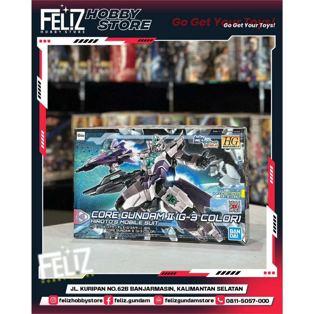 ( BANDAI ) HG 1/144 BUILD DIVERS : R CORE GUNDAM II  (G-3 COLOR )