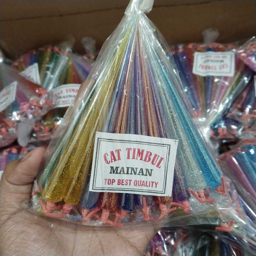 

Tinta Cat Timbul Gliter 20 pcs - Tinta Timbul - Pewarna Cat Timbul