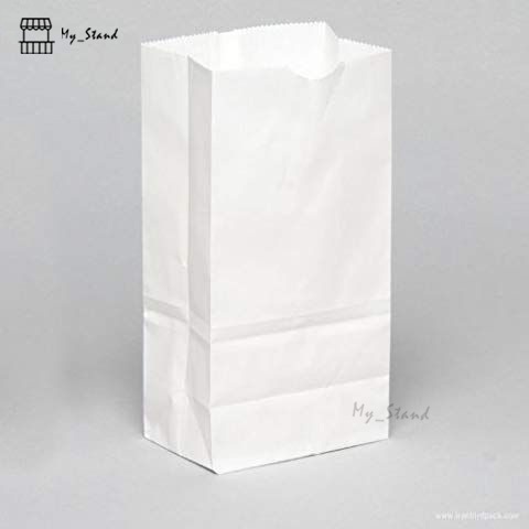 

Kantong kertas PUTIH polos food grade 22x12x8cm white paper bag bungkus hadiah roti acc souvenir