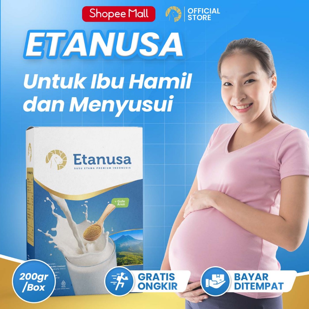 

ETANUSA Susu Kambing Etawa 200gr Halal BPOM Aman Dikonsumsi Ibu Hamil & Menyusui