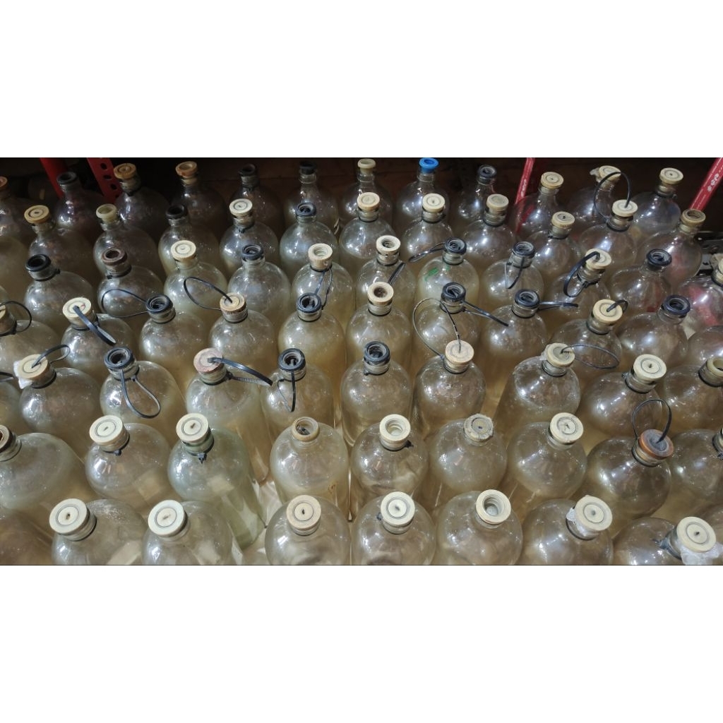 Botol kaca 1 liter untuk bensin