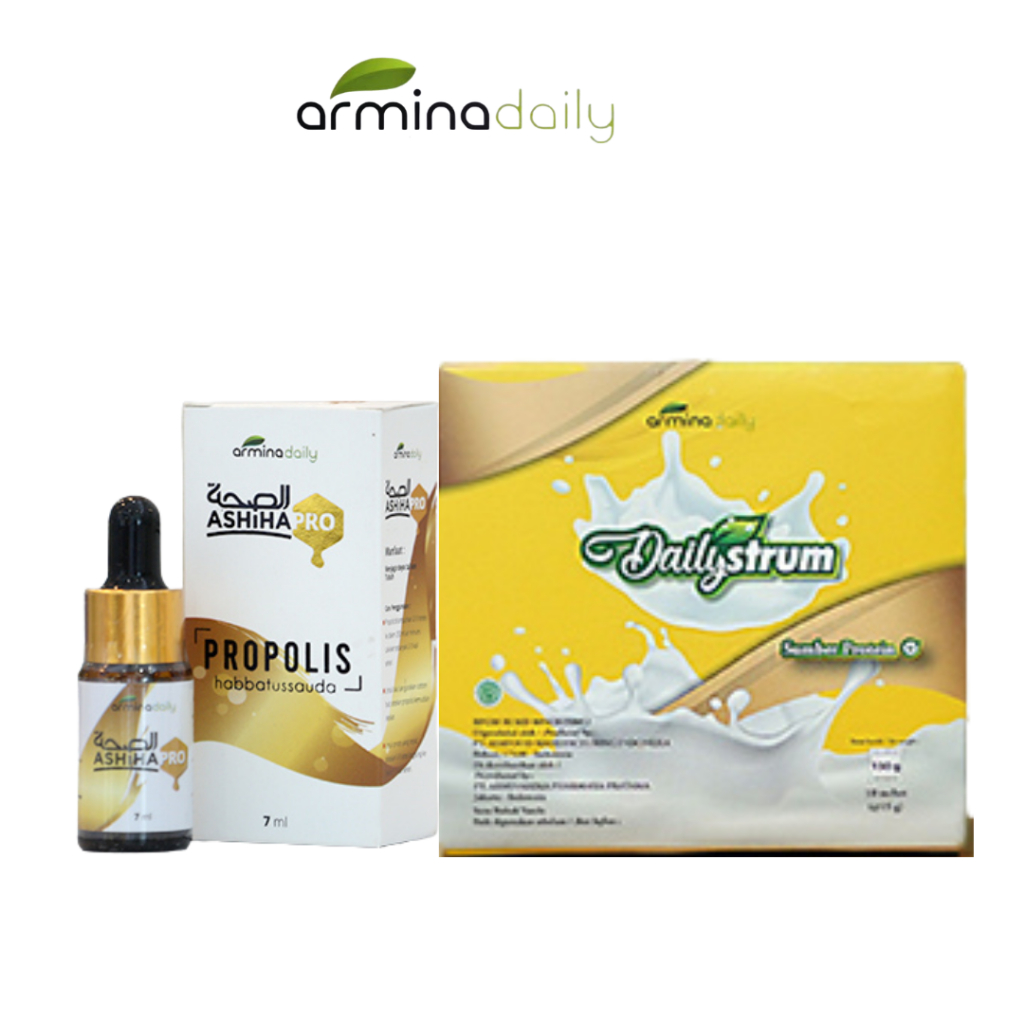 

paket susu arminya dayly Original Ashiha Pro Propolis Habbatussauda Nano Teknologi Armina Daily