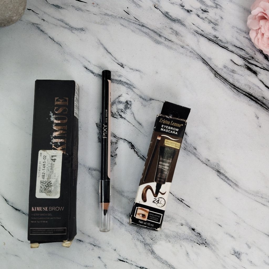 EYEBROW alis Kristen Leanne Maskara alis,  Pixy pensil alis black, kimuse eyebrow cream