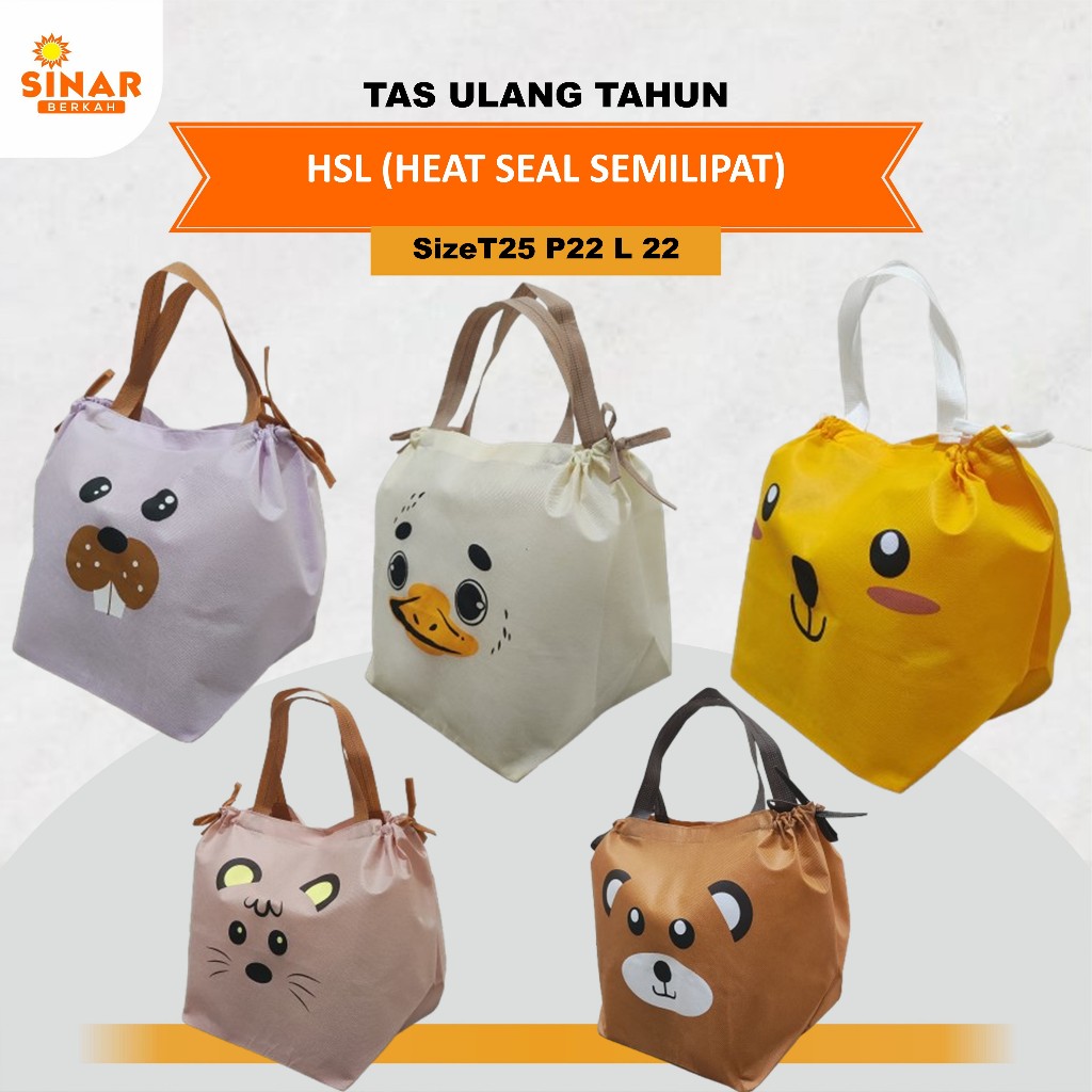 [INSTAN] Tas Souvenir Spunbond Ulang Tahun| Tas Ulang Tahun |Goodie Bag Birthday |Tas Spunbond Kotak