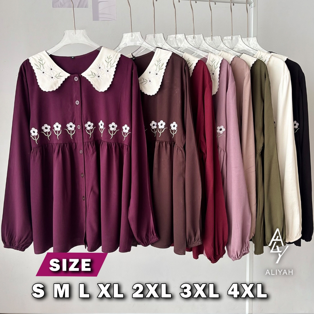 Nayara Blouse Size S M L XL XXL XXXL XXXXL 2XL 3XL 4XL 5XL 5L Atasan Ukuran Jumbo Baju Big Size Keme