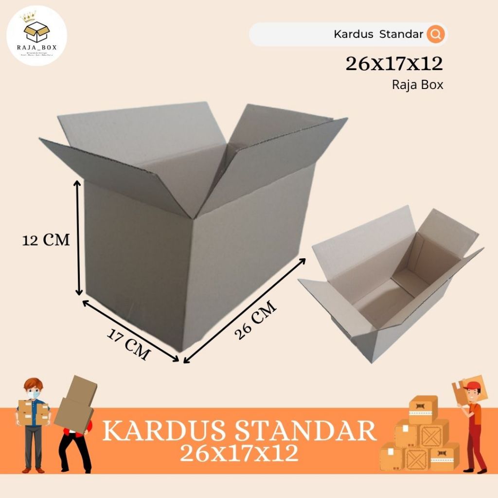 

Kardus Standar 26x17x12 Kardus Kemasan Packing