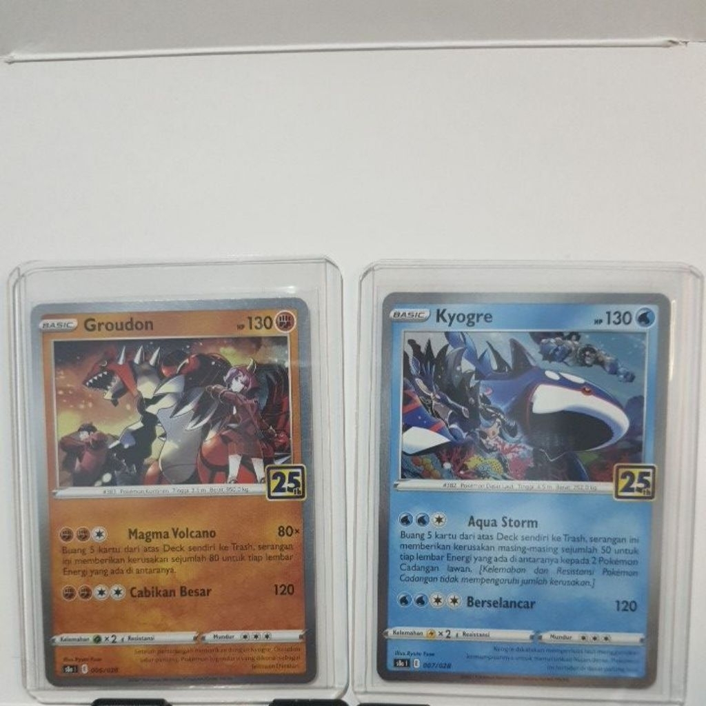 Groudon & Kyogre Set 25th TCG POKEMON / KARTU POKEMON BAHASA INDONESIA