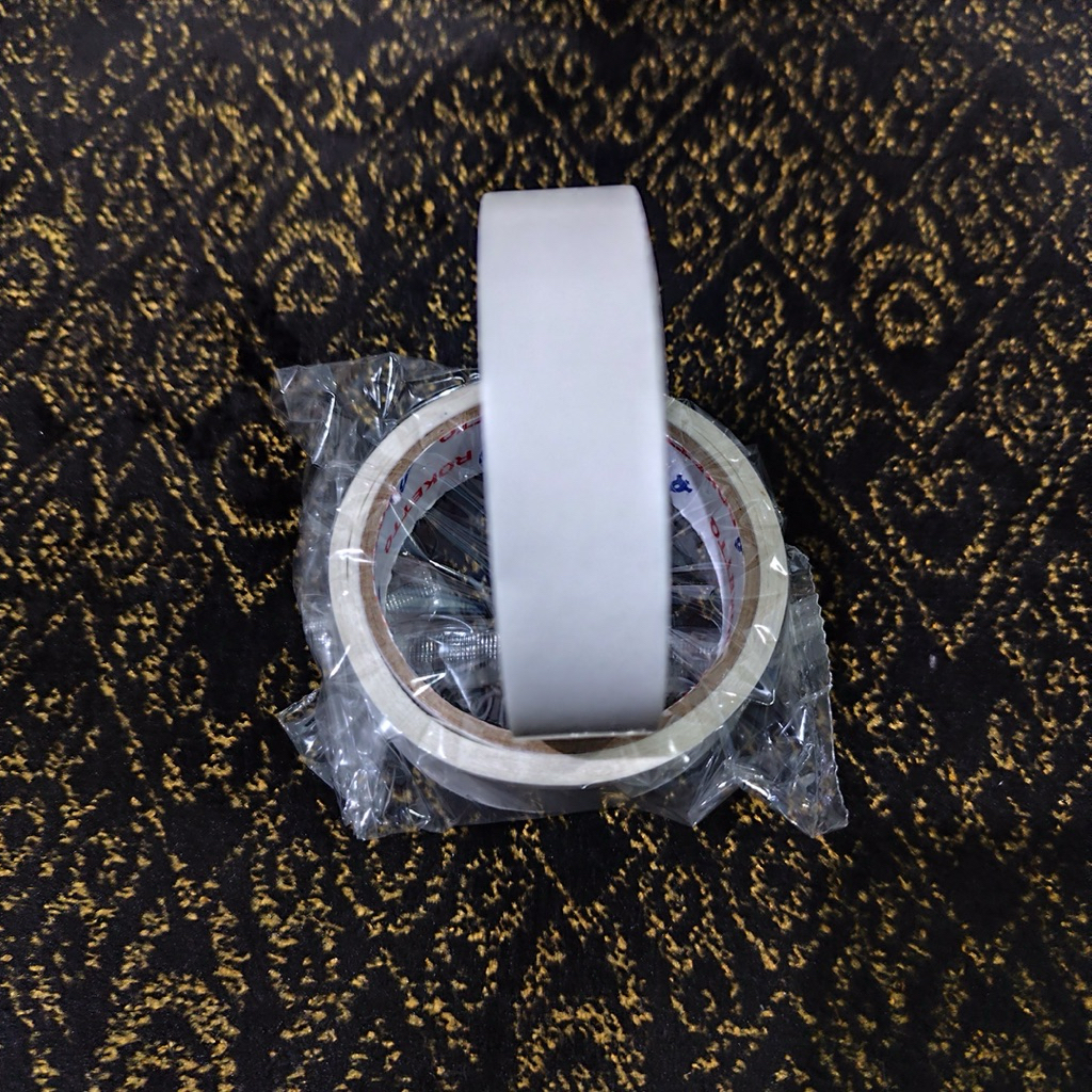 

Double Tape 1 Inch x 10Yard dan 1/2 Inch x 10Yard Lakban