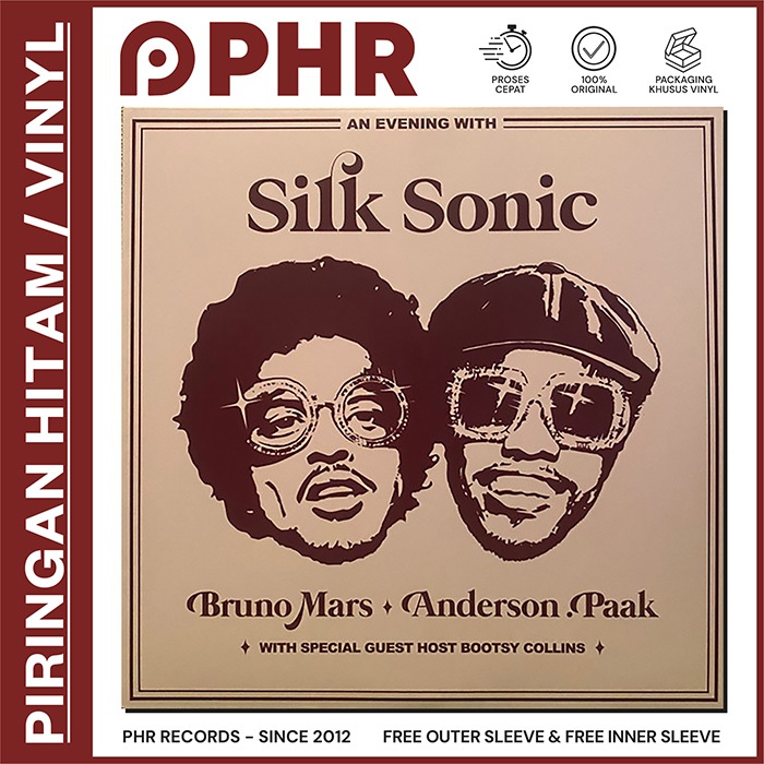 Vinyl SILK SONIC/BRUNO MARS - An Evening With Silk S [Piringan Hitam]