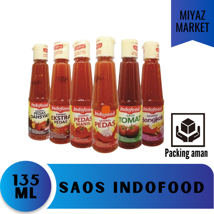 

❤MIYAZMARKET❤ Saos Sambal Indofood / Saos Indofood 135 ml / Indofood saos