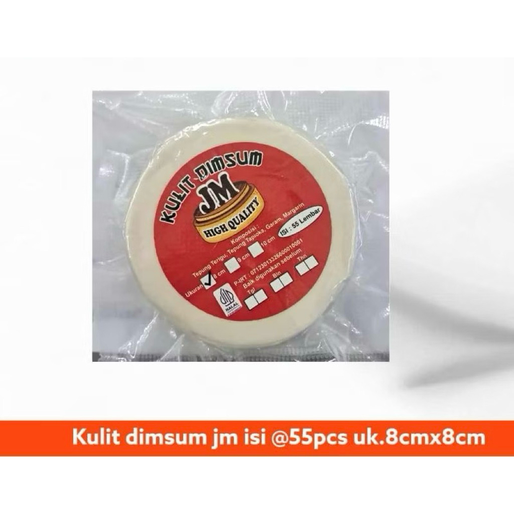 

Kulit Dimsum JM Joyo Mulyo 8 cm 9 cm 55 pcs