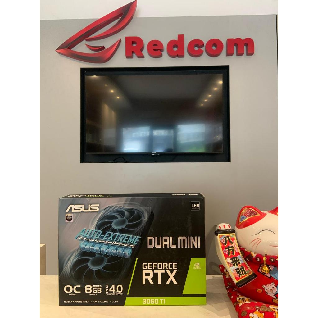 VGA NVIDIA ASUS RTX 3060 TI DUAL MINI OC V2 8GB DDR6 256BIT NVIDIA VGA CARD | 2ND FULL BOX