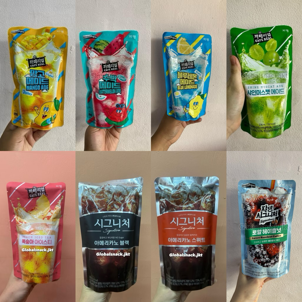 

JARDIN SIGNATURE AMERICANO BLACK / SHINE MUSCAT ADE / BLUE LEMONADE / SIGNATURE ROYAL HAZELNUT / AMERICANO SWEET / JARDIN CAFE REAL PEACH ICED TEA