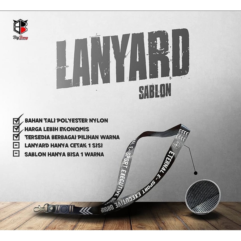 

LANYARD SABLON + ID CARD | BAHAN NILON