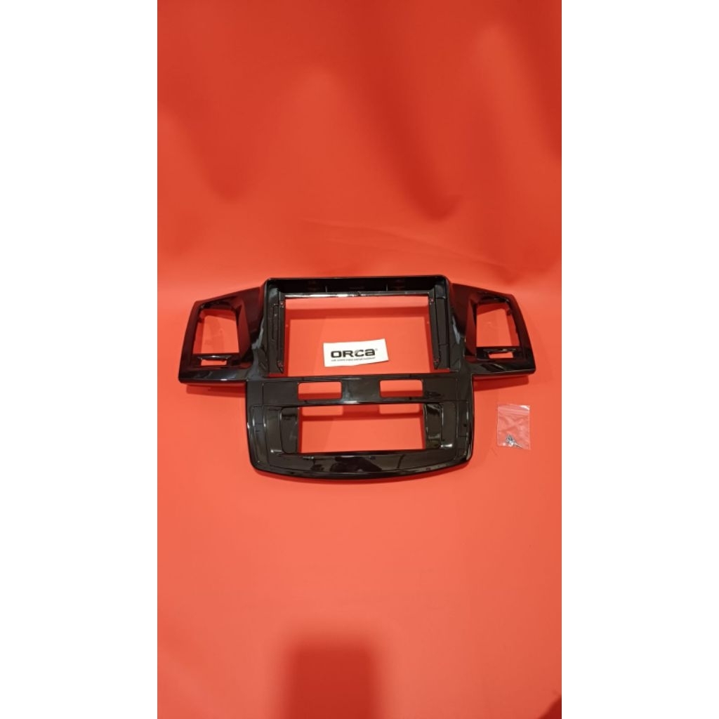 Frame tv mobil head unit android 9 inch mobil Toyota fortuner V 2007-2015