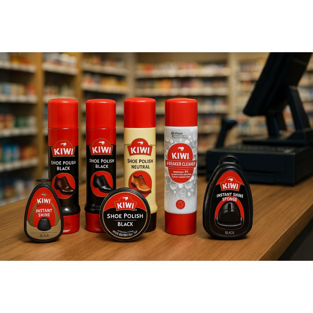 Kiwi Express Shine Sponge Black Semir Sepatu Express Hitam 7ml