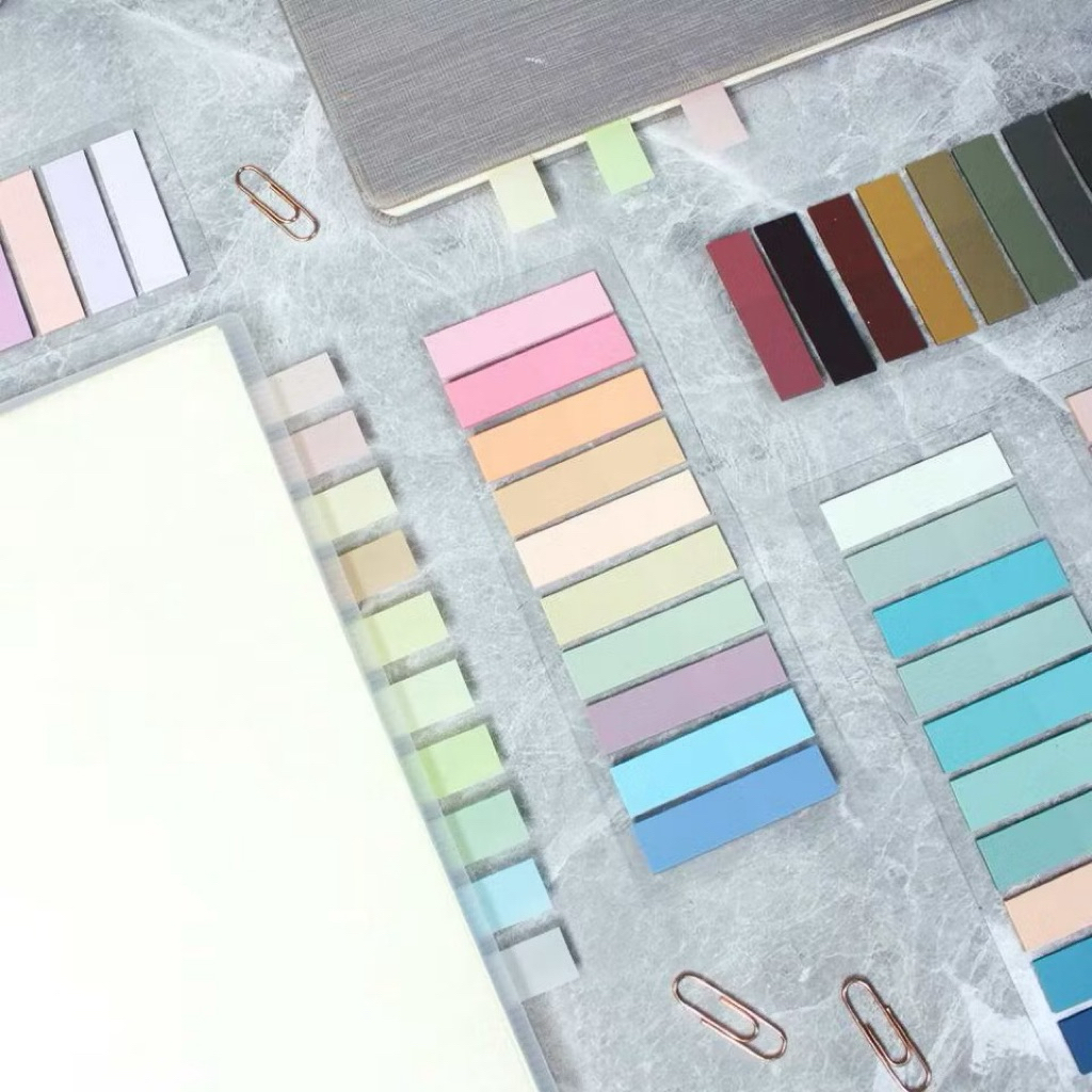 

PANMOMO 10 Colorful Index Page Markers / Book Annotation Tabs / Sticky Note Transparan / Penanda Buku Anotasi