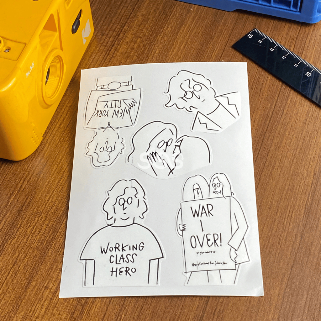 

STICKER JOHN LENNON / STICKER THE BEATLES / STICKER PACK