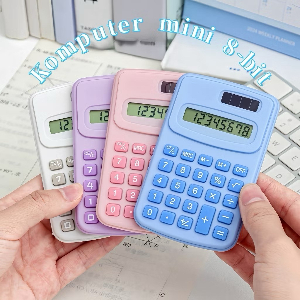 

Kalkulator Mini 8 Digit, Ukuran Saku, Warna-Warna Lucu