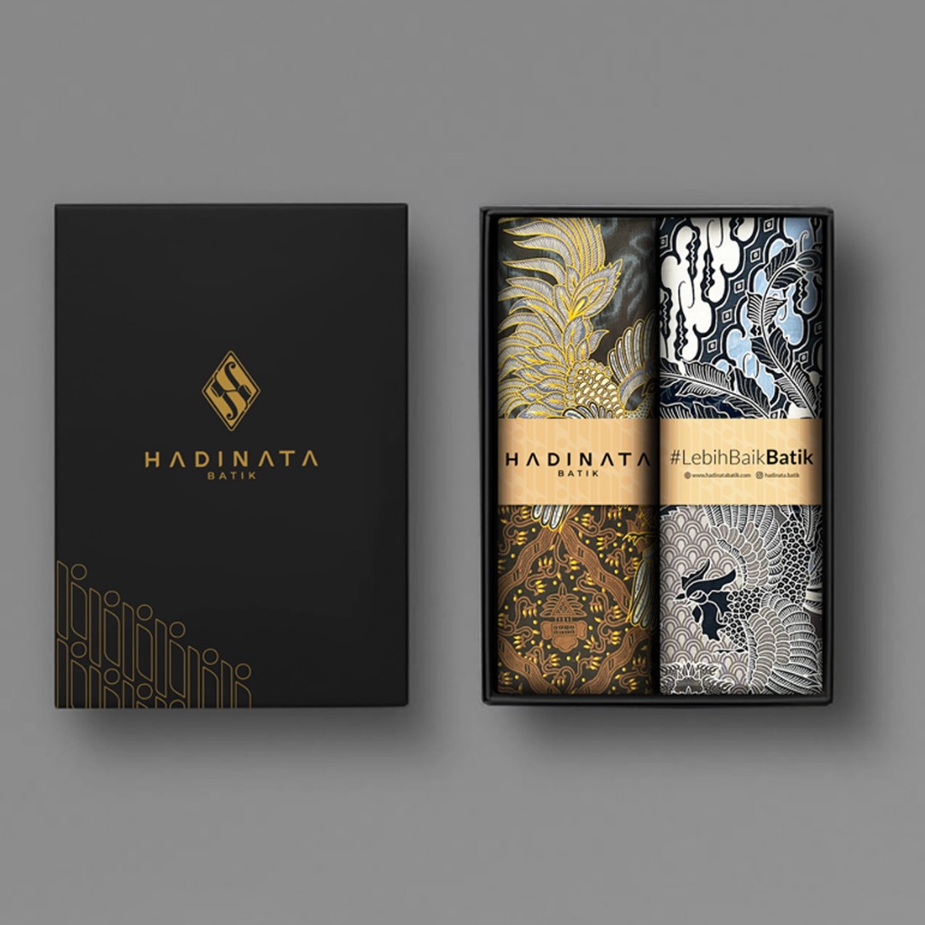 Hampers Premium / Kado / Gift Box - Kain Batik Katun Superfine Couple  Hadinata Batik