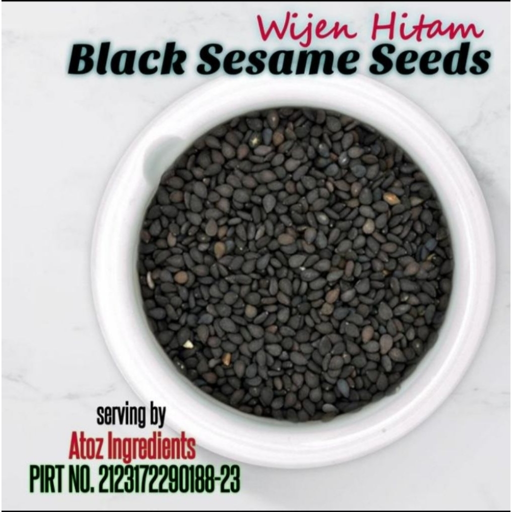 

Wijen Hitam Premium 500gram / Premium Black Sesame Seed 500gram