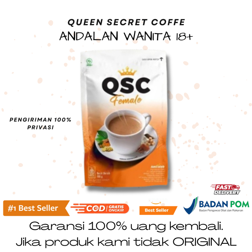 

[PRIVASI] QUEEN SECRET COFFE ORIGINAL HERBAL MINUMAN KHUSUS WANITA KEPUTIHAN BISA COD 100% GARANSI