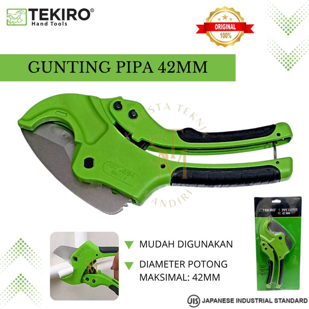 TEKIRO Gunting Pipa PVC 42MM Tang Pemotong Pipa Paralon 1-5/8" OD - Pipa Cutter