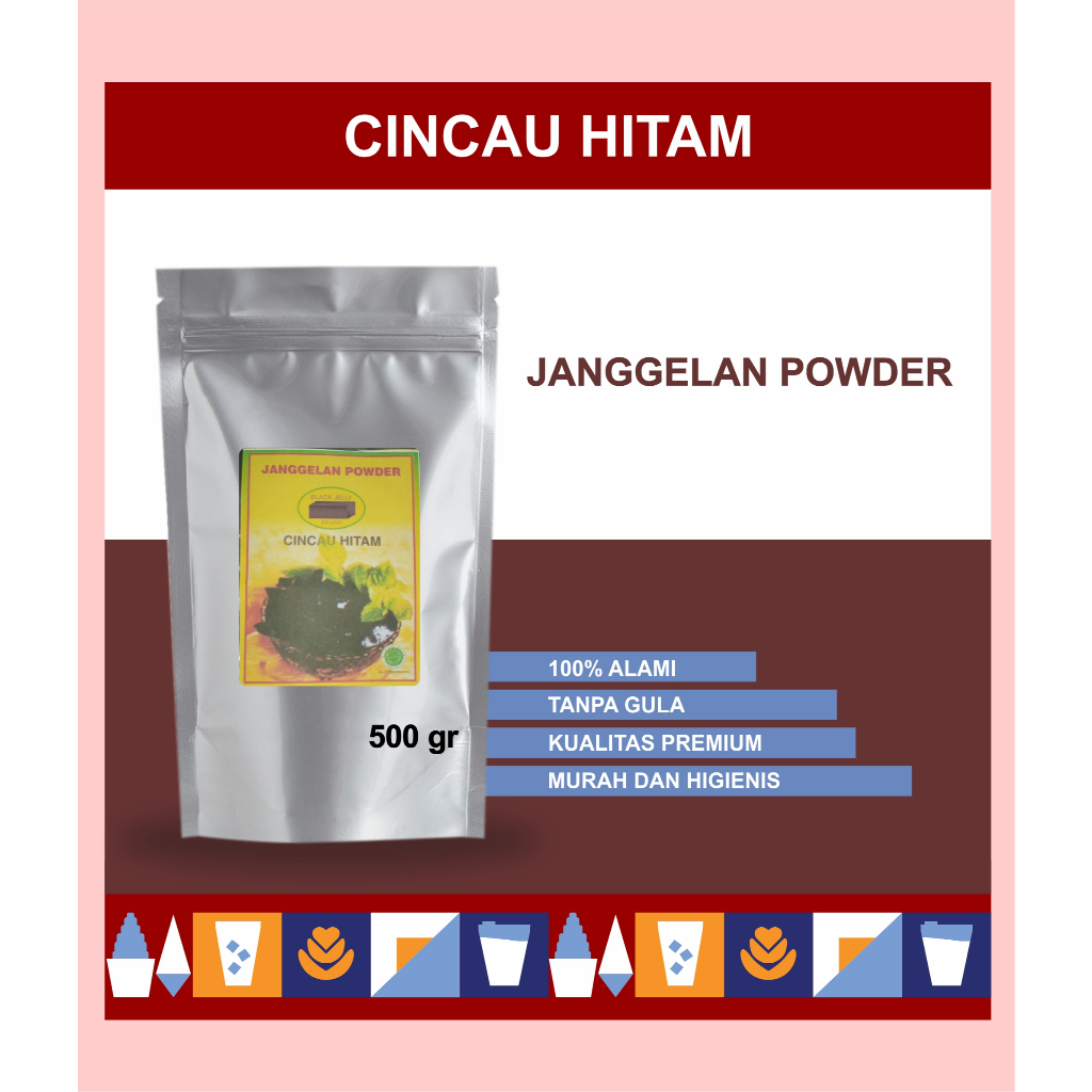 

CINCAU HITAM JANGGELAN POWDER 500GR