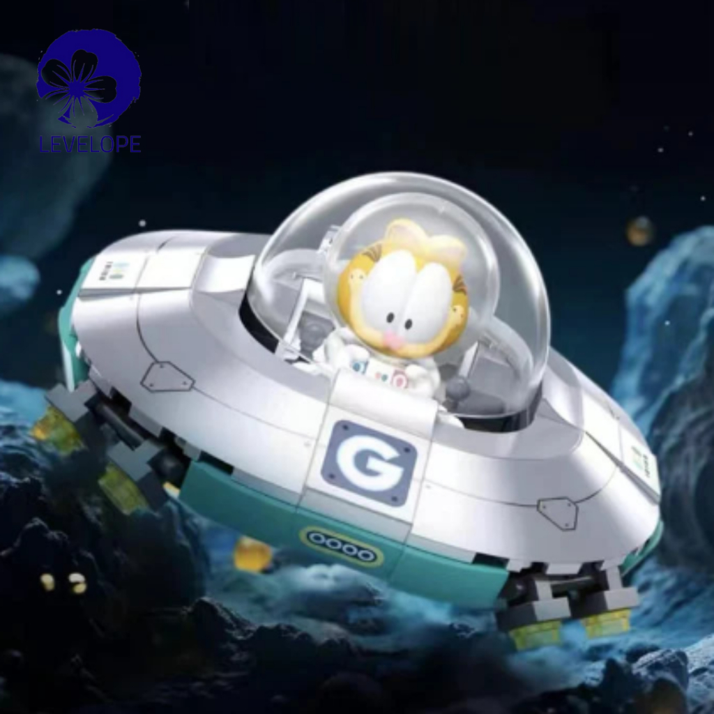 SLUBAN Garfield Blocks Figure - Garfield Space Tour - Brick Blocks Figure Mainan DIY