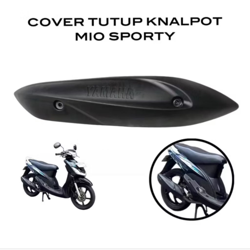 COVER KNALPOT STANDART MIO SPORTY LOGO YAMAHA