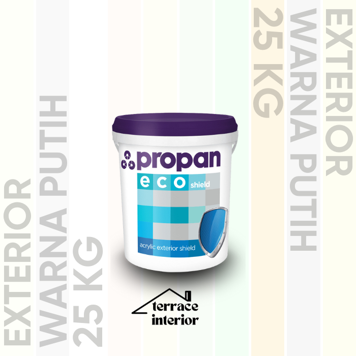 Cat Tembok Exterior Propan Eco Shield  Warna Putih 25 Kg