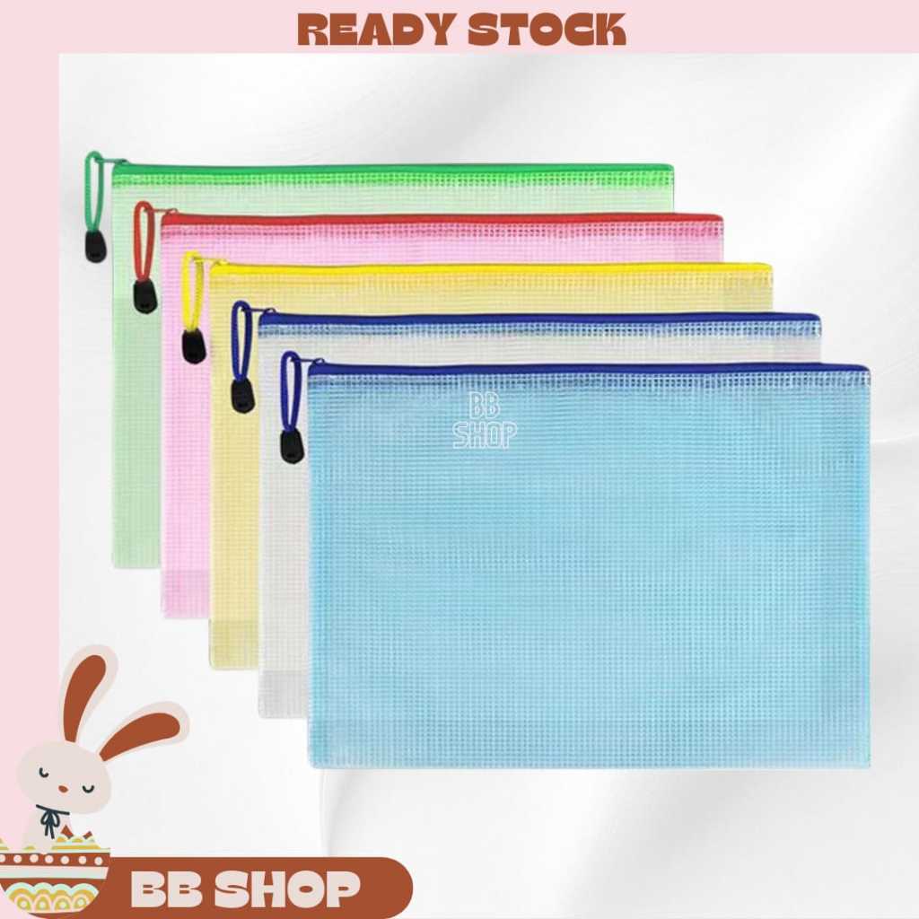 

5 pcs Map Zipper A4 warna dan F4 warna