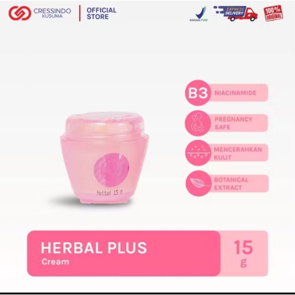 CREAM SJ HERBAL PLUS BPOM ORIGINAL