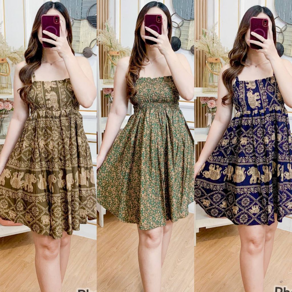 DASTER PUTRI BALI - DASTER LEXIE - MINI DRESS MOTIF