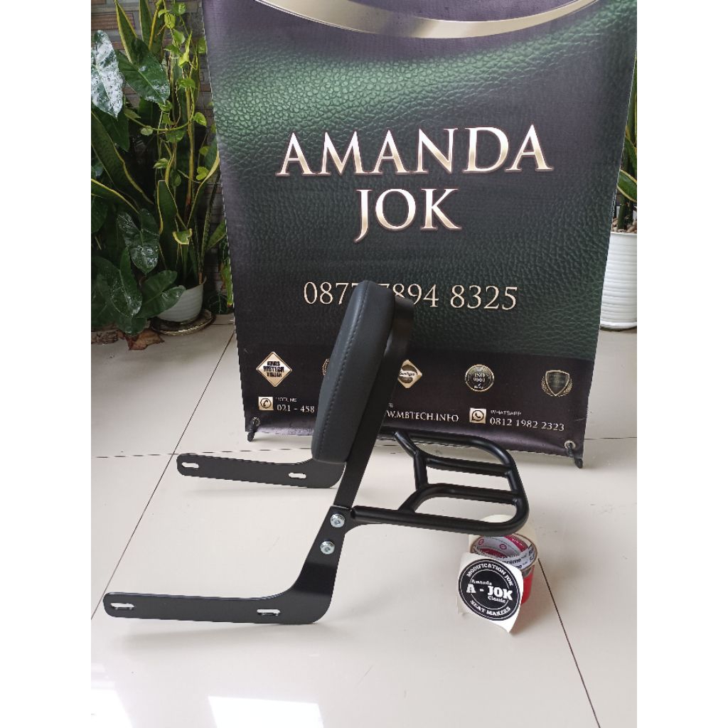 SANDARAN QJ MOTOR SRV 250 ADA RACK BELAKANG NYA