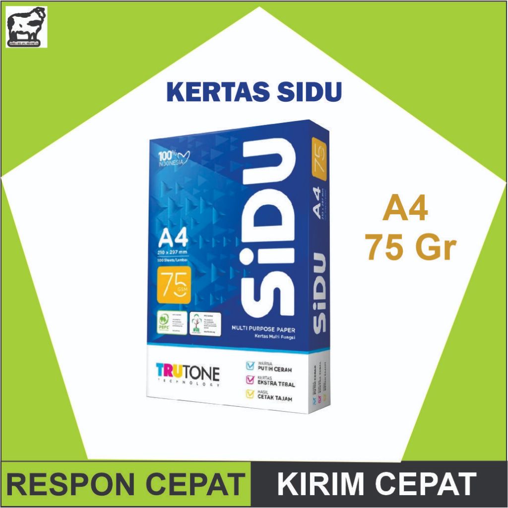 

Kertas A4 75gr SIDU Putih, Kertas Fotocopy, Print Untuk Sekolah, Kampus, Kantor, Dan Dokumen Penting