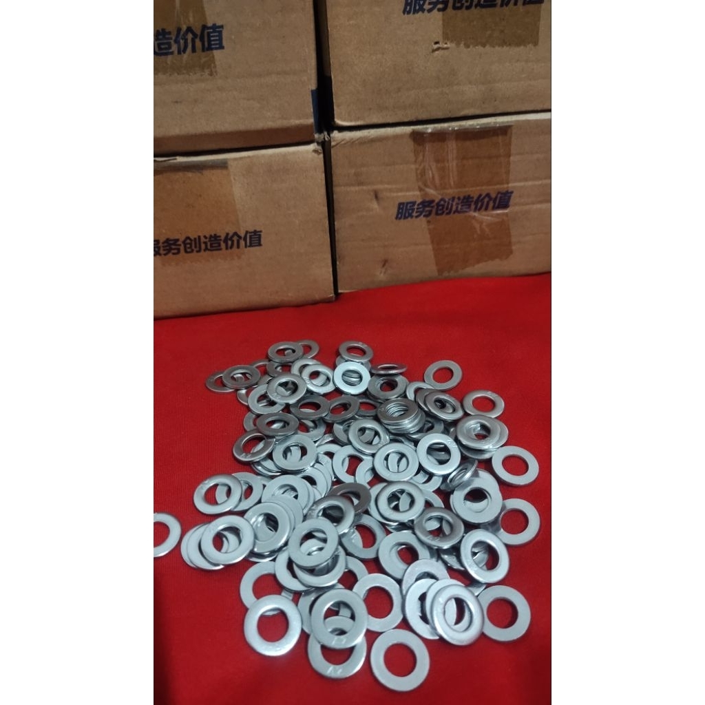 Ring plat M8 stainless