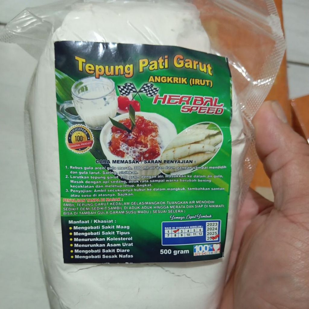 

Bubur untuk gangguan lambung kronis Tepung Garut Tepung Pati Angkrik Irut Jengkirut HERBAL SPEED