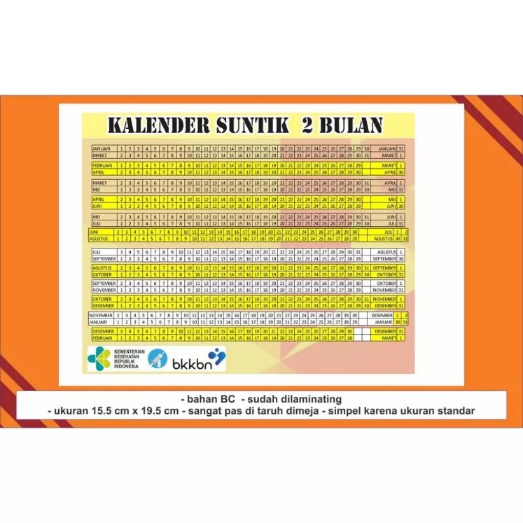 

Kalender KB 2 Bulan Ready Stok