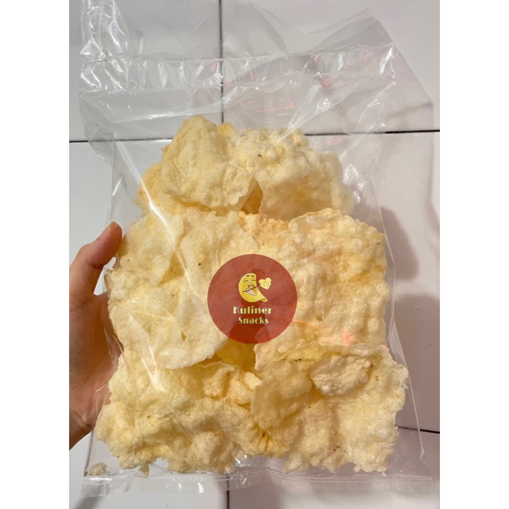 

EMPING ACEH ASLI Siap Goreng 80g Original Snacks Kerupuk Medan Makanan Ringan Cemilan Medan