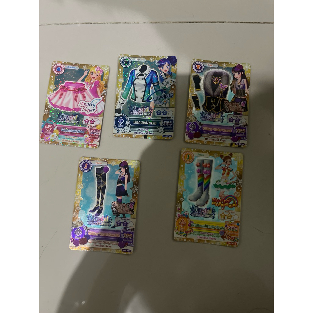 kartu aikatsu ori crystal collection