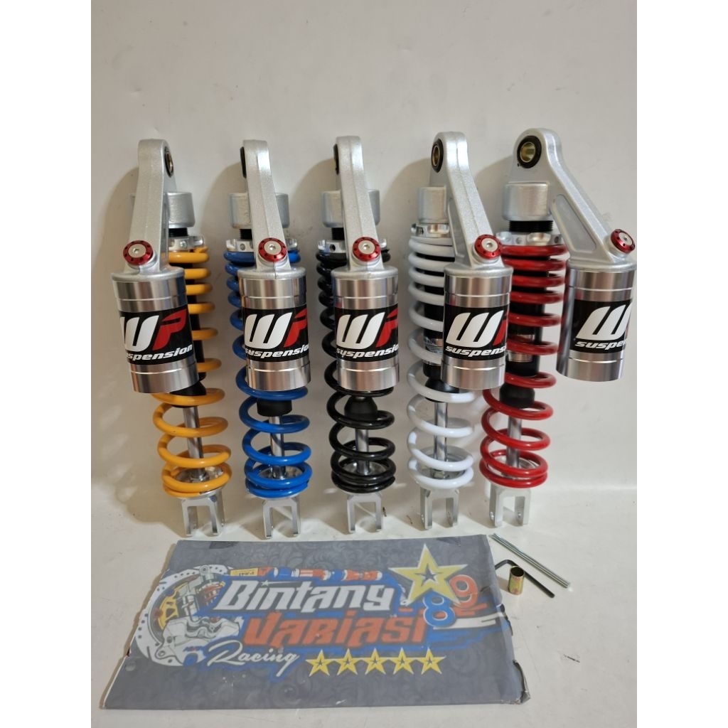 NEW ~ SHOCK SHOCKBREAKER COPY WP RACING SINGLE TABUNG ATAS UK 310MM DAN 330MM UNIVERSAL MATIC MIO_VA